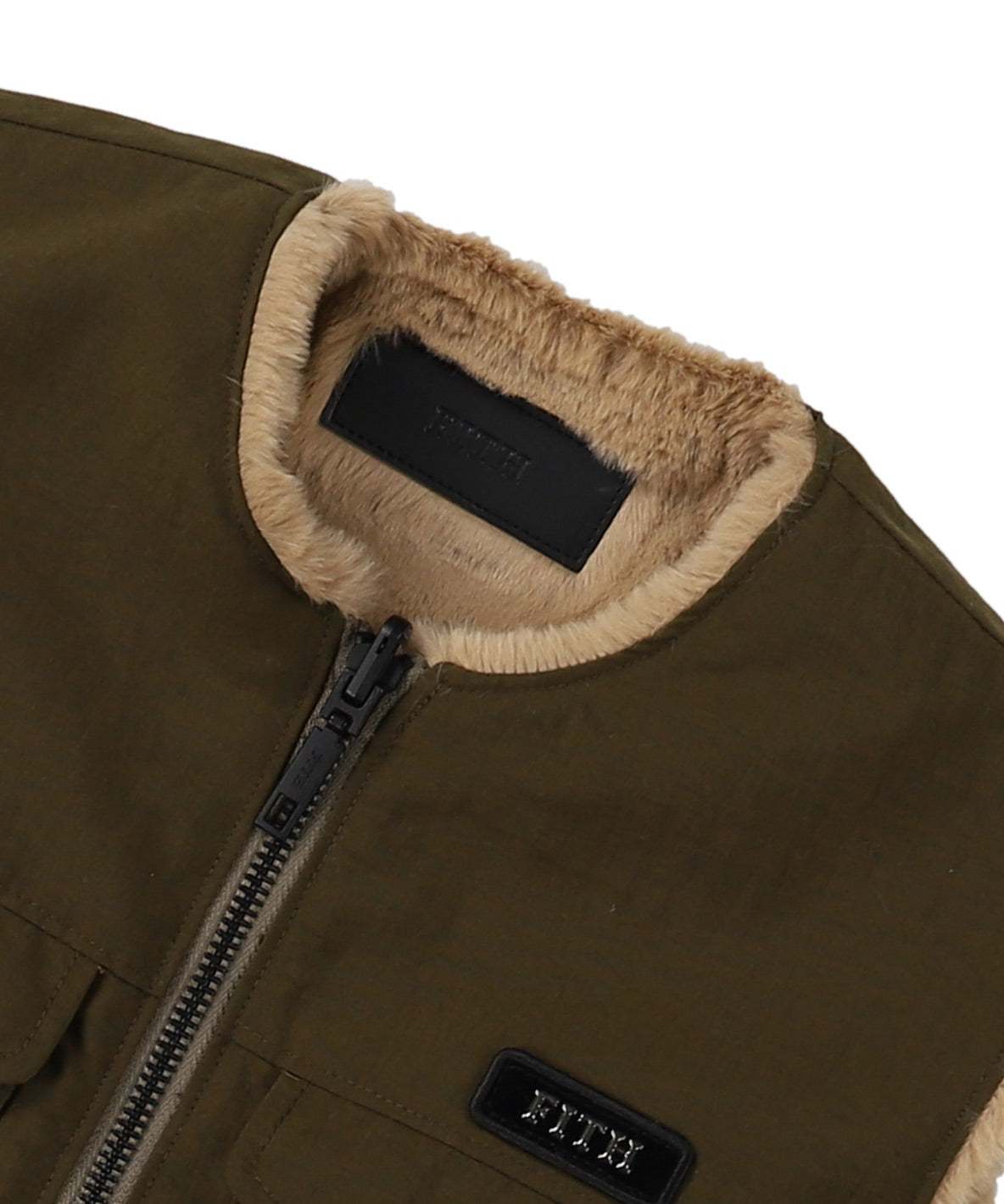 Reversible Taffeta Fur Vest