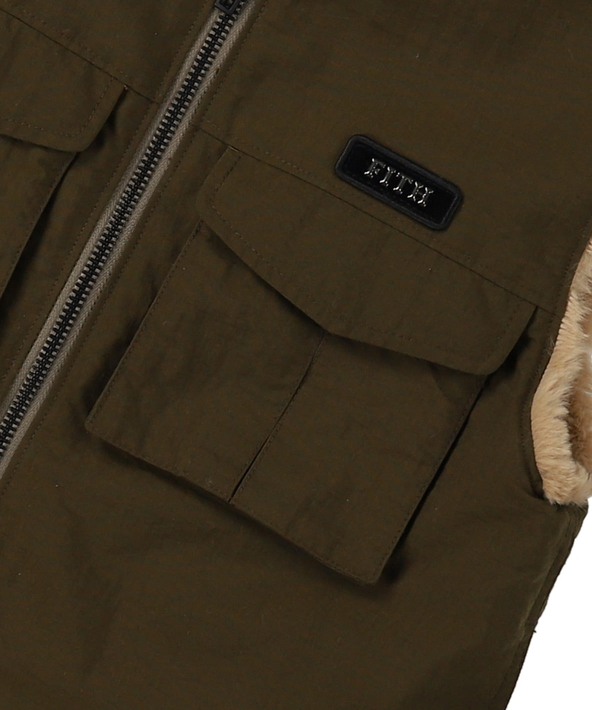 Reversible Taffeta Fur Vest