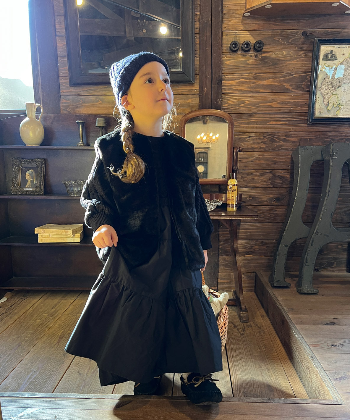 Reversible Taffeta Fur Vest