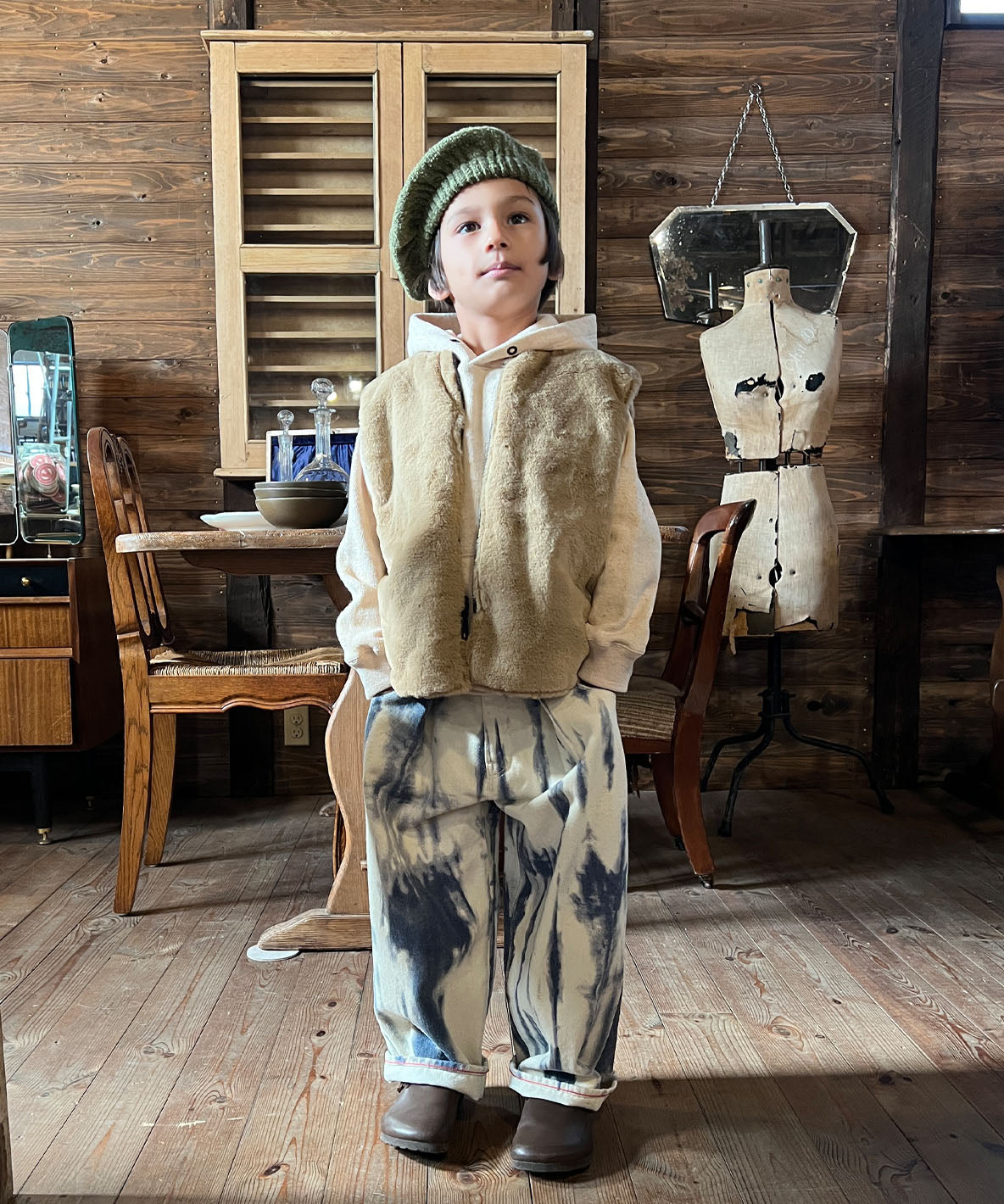 Reversible Taffeta Fur Vest