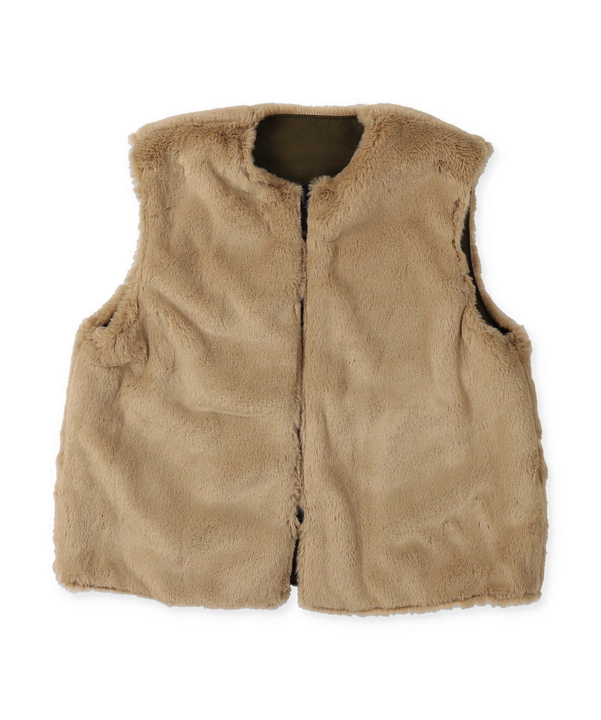 Reversible Taffeta Fur Vest