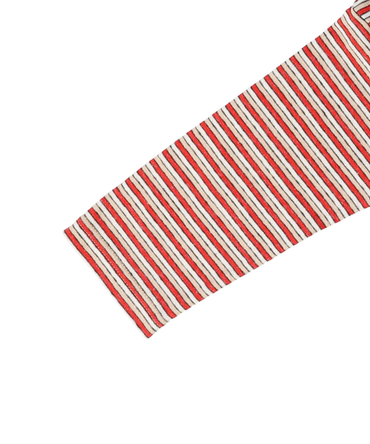 Multi Striped Mockneck Tee