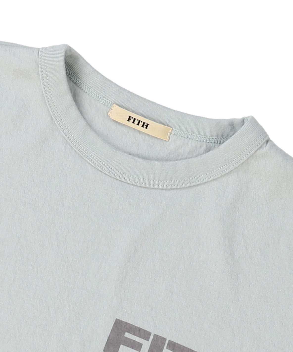 Feather Knit Double Cloth Logo Tee