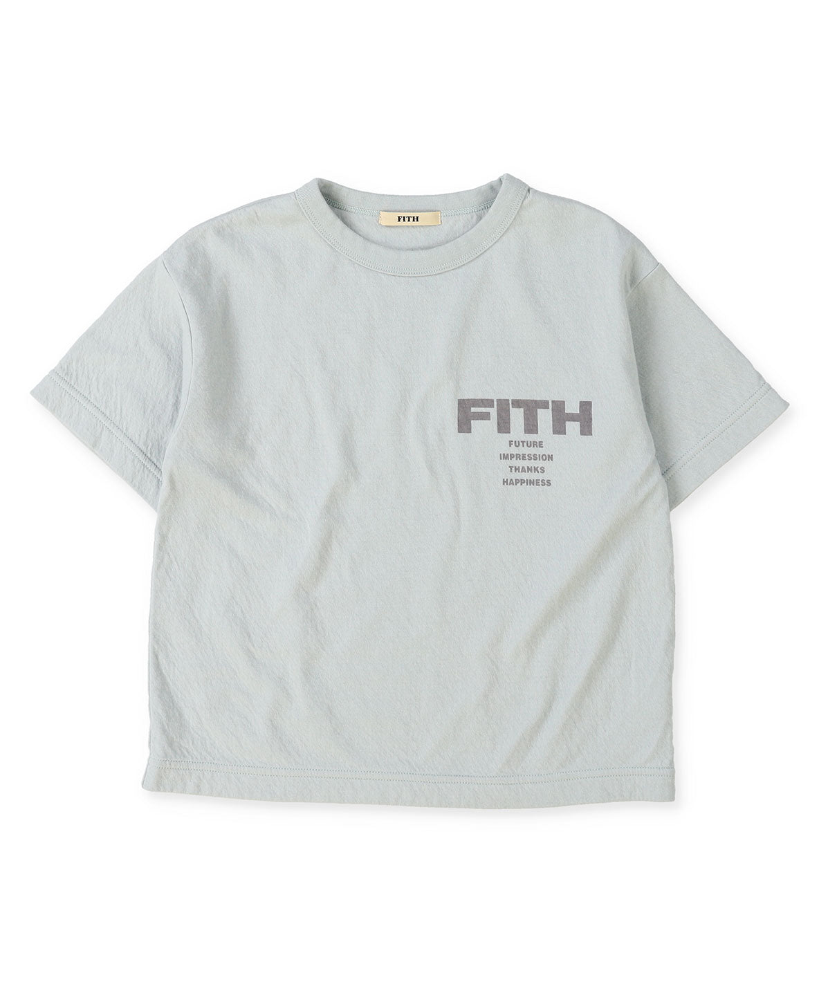 Feather Knit Double Cloth Logo Tee