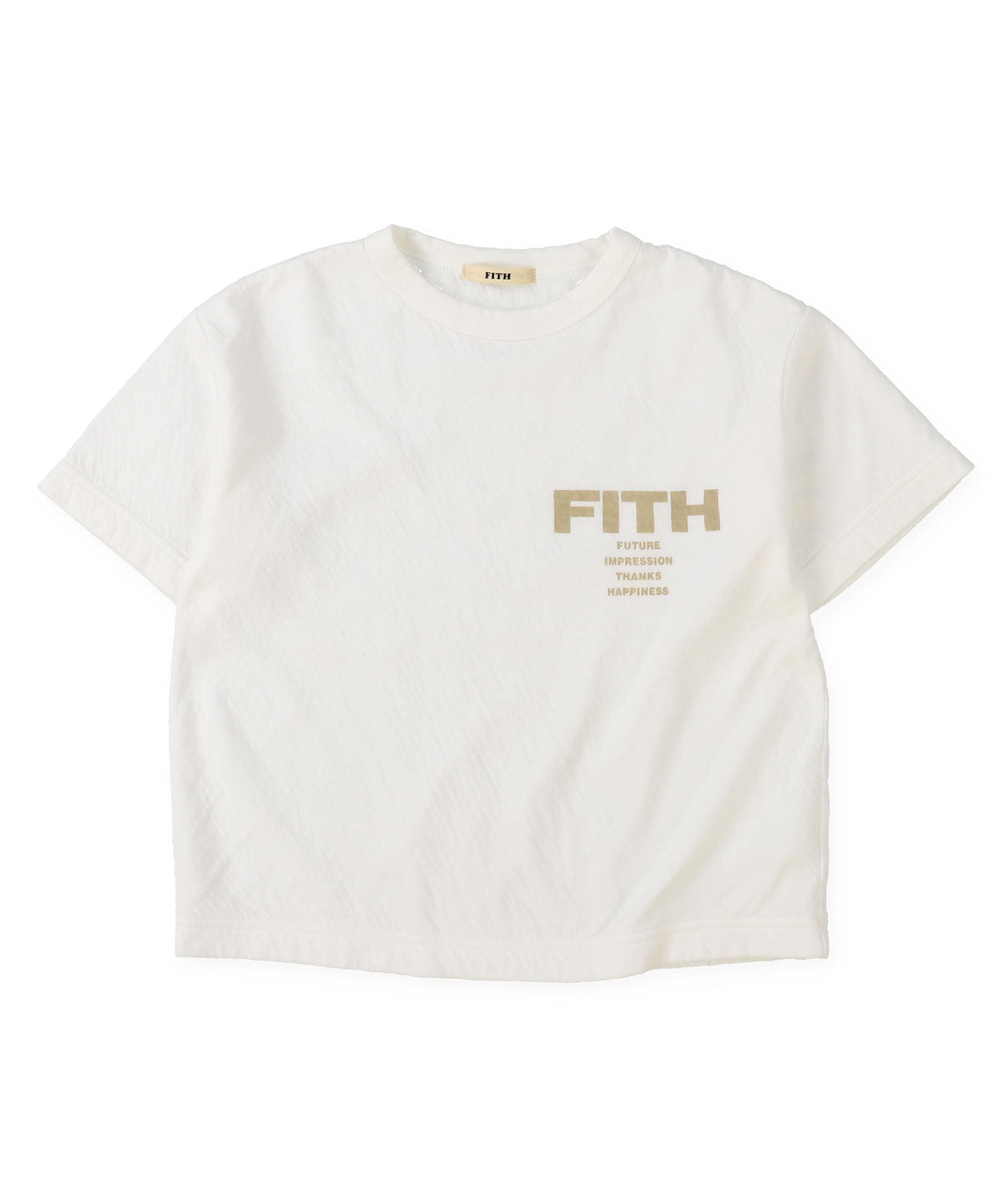 Feather Knit Double Cloth Logo Tee