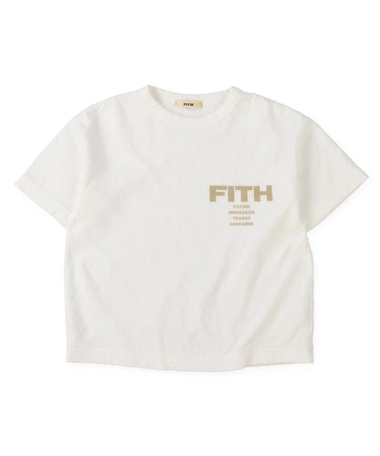 Feather Knit Double Cloth Logo Tee