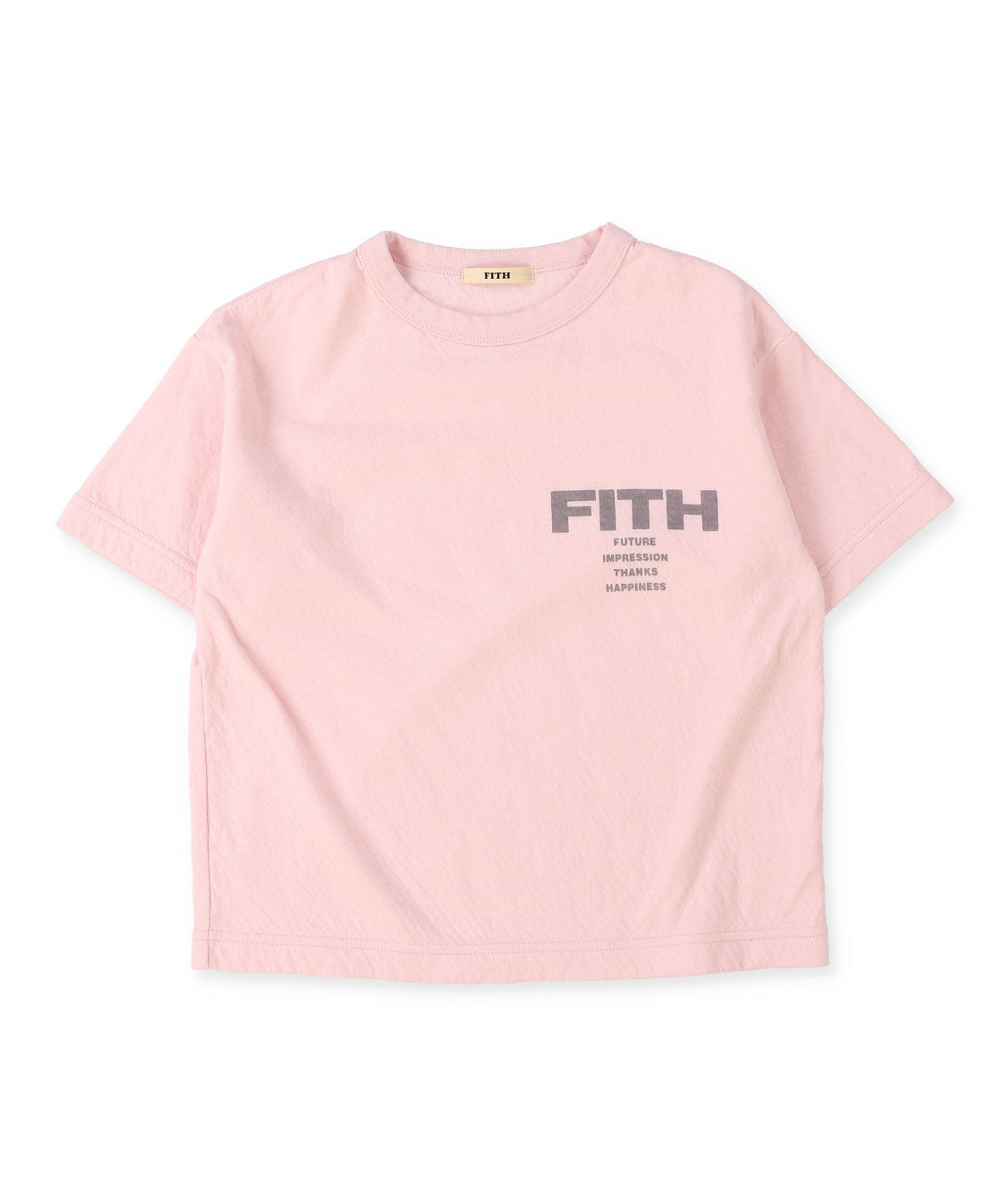 Feather Knit Double Cloth Logo Tee