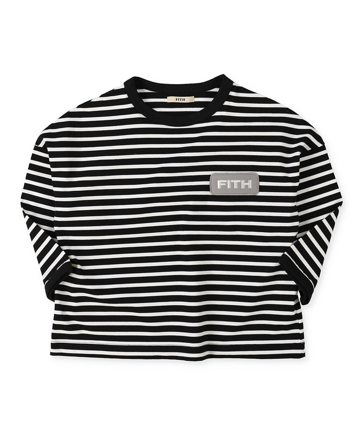 Striped Patch L/S Tee