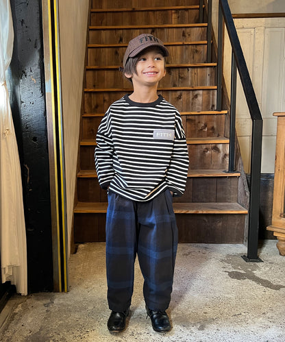 Striped Patch L/S Tee