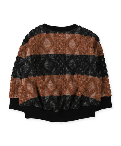 Striped Rope Knitting Pullover