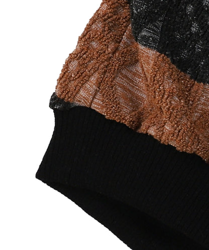 Striped Rope Knitting Pullover