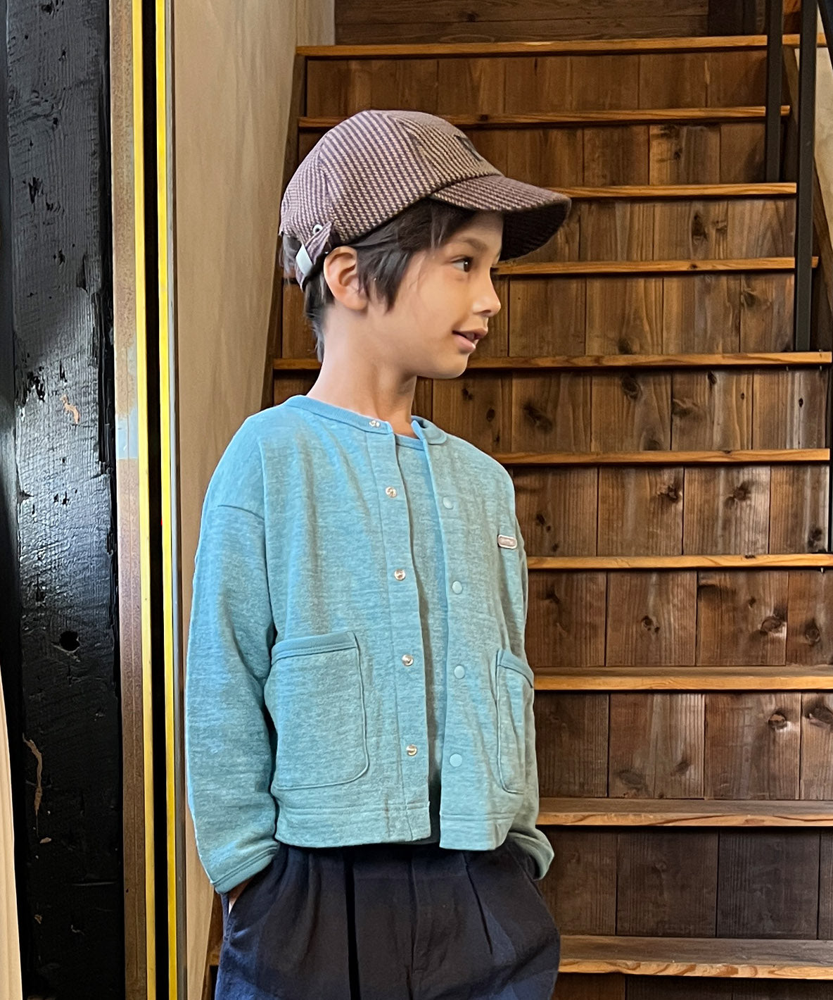 Melange Double Cloth Cardigan