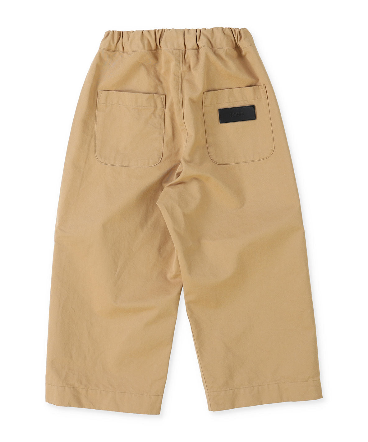 Cotton Twill Side Tuck Pants