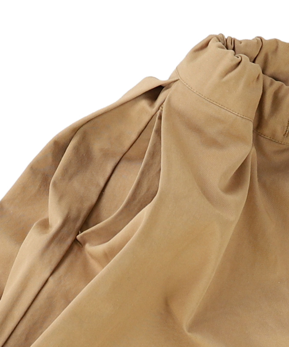 Cotton Twill Side Tuck Pants