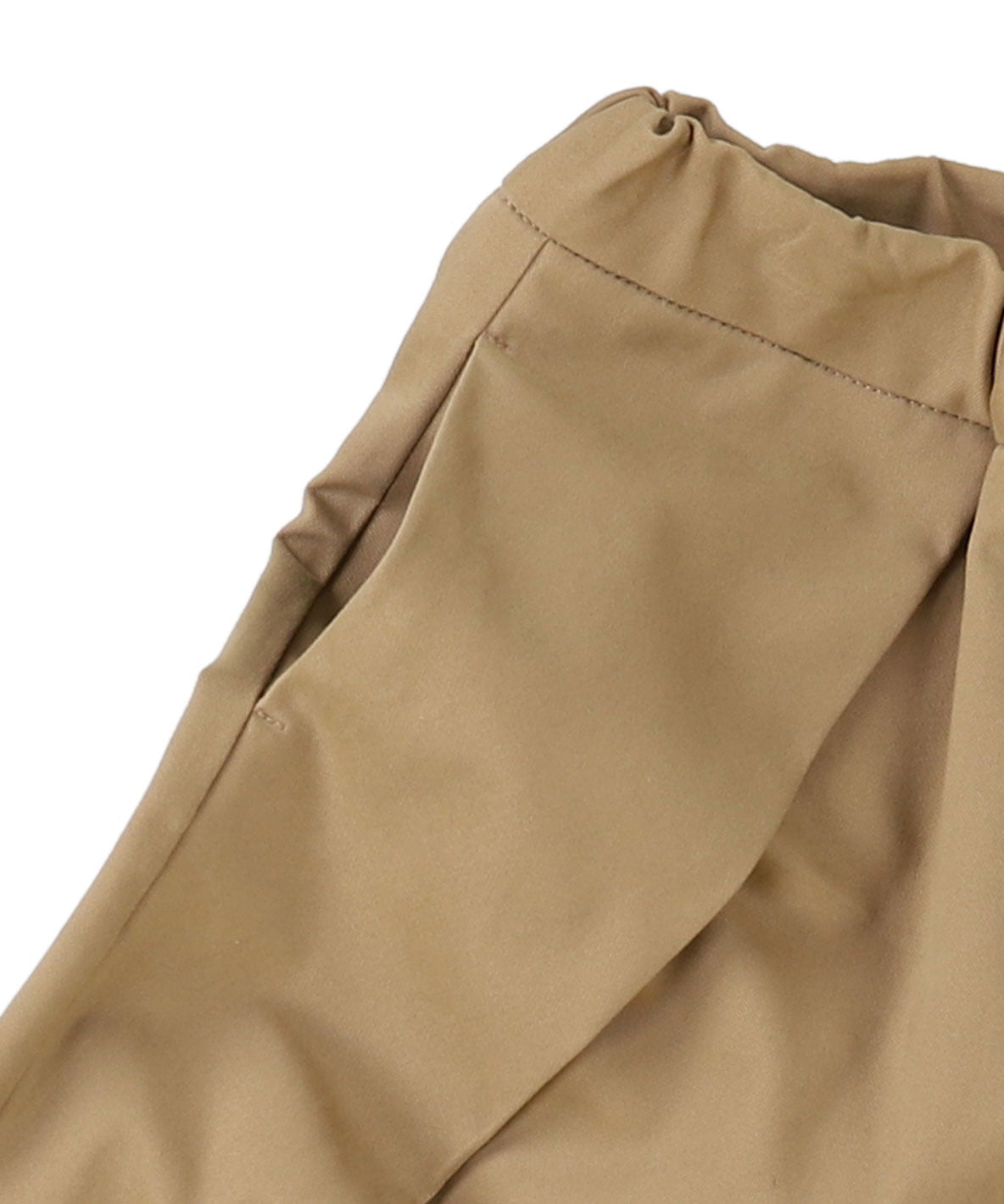 Peach Serge Tuck Pants