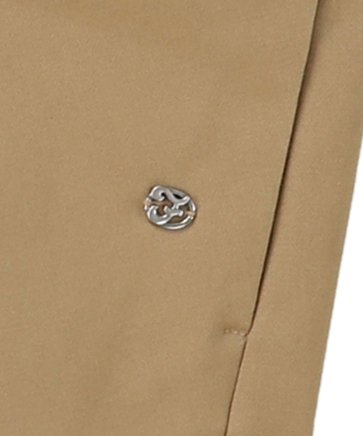 Peach Serge Tuck Pants