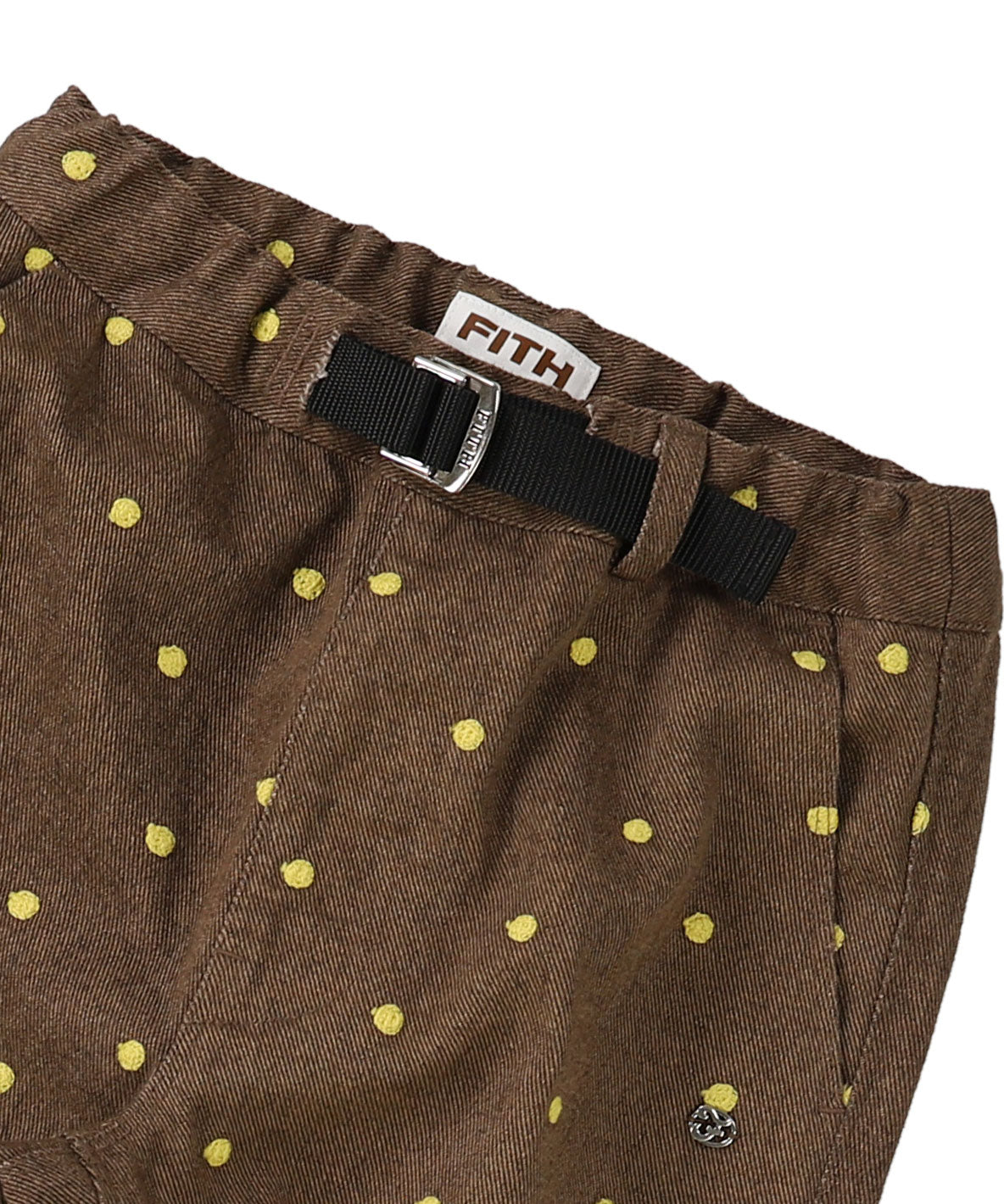 Embroidered Dot Pants