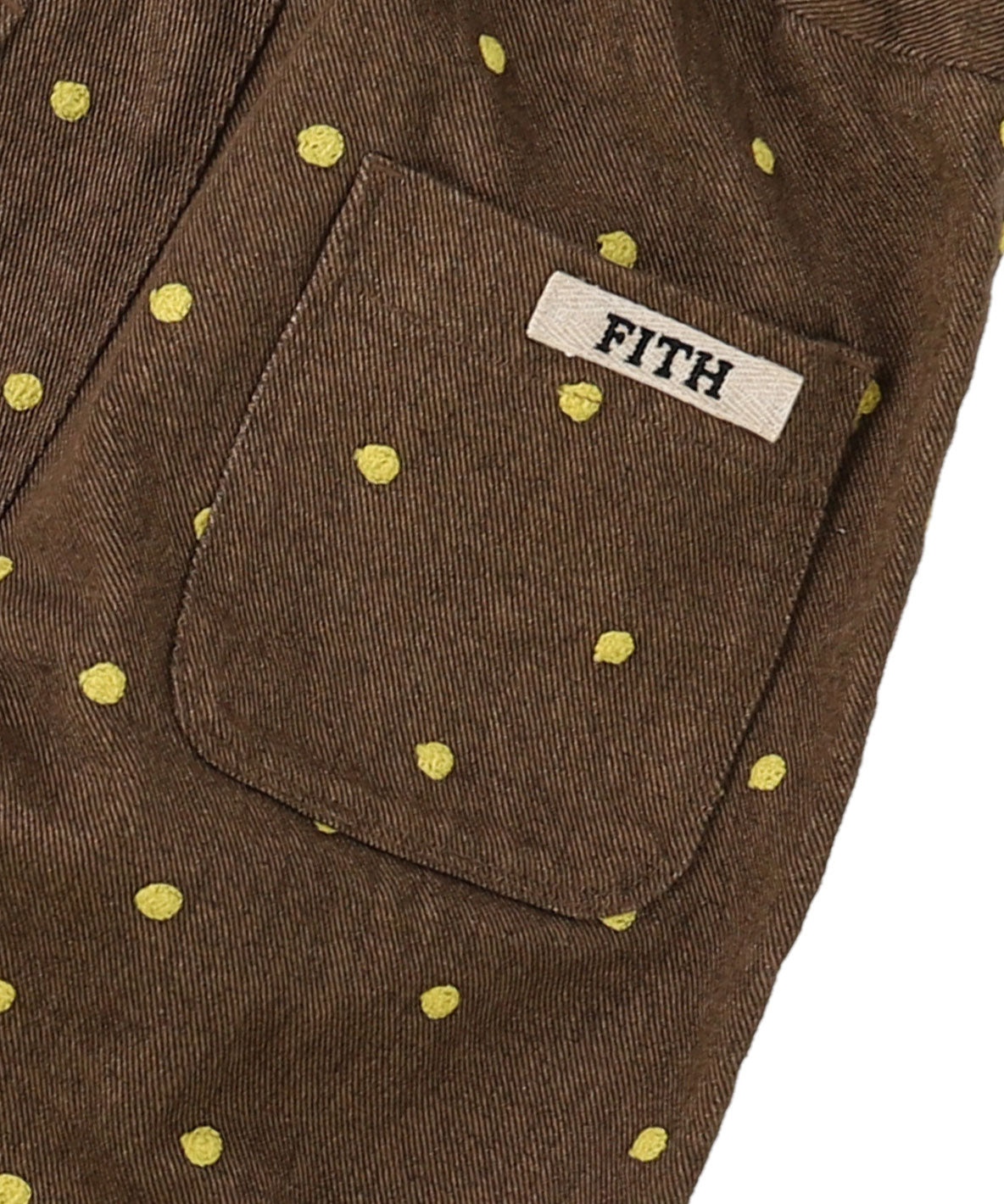 Embroidered Dot Pants