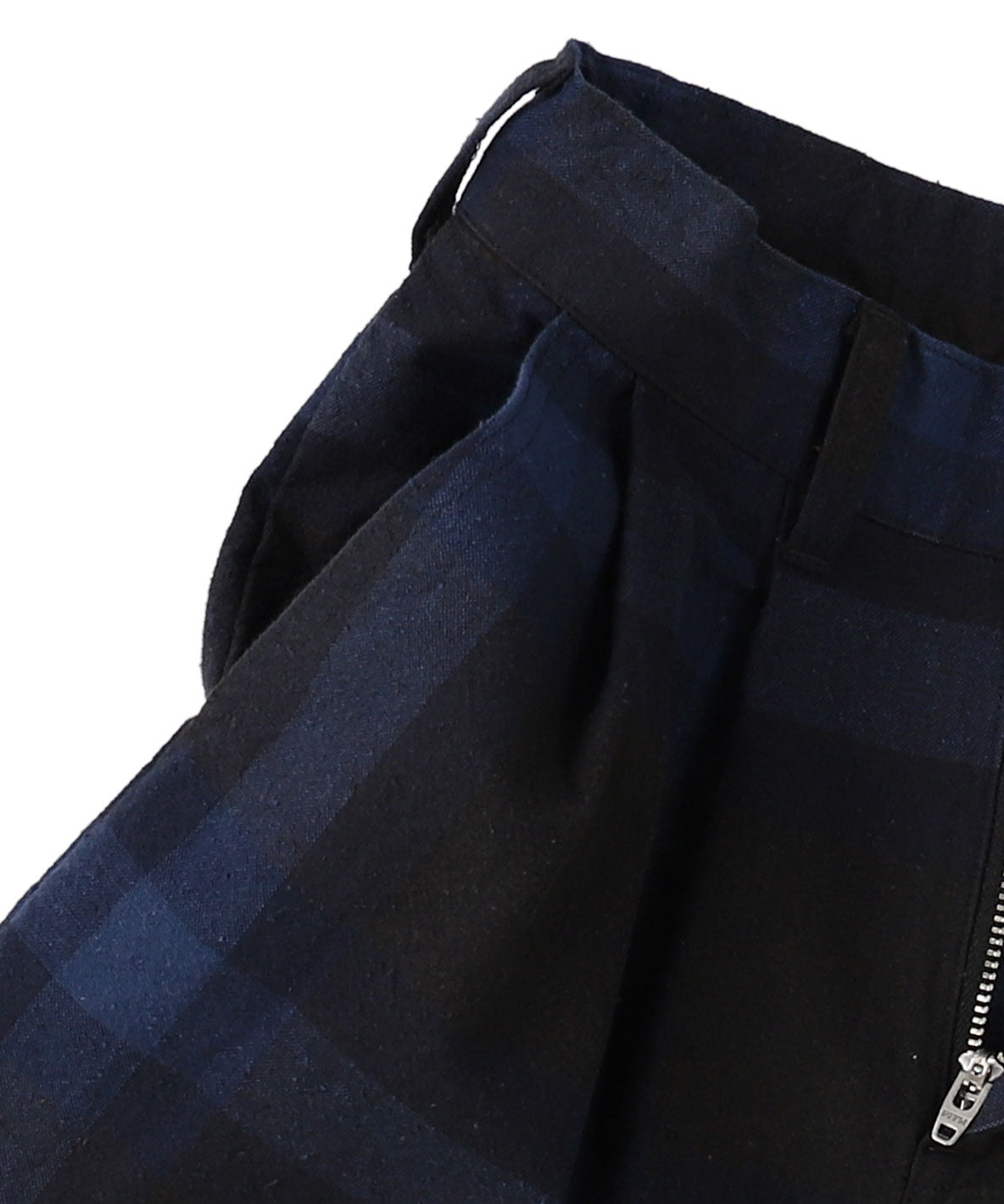 Cotton Nep Plaid Pants