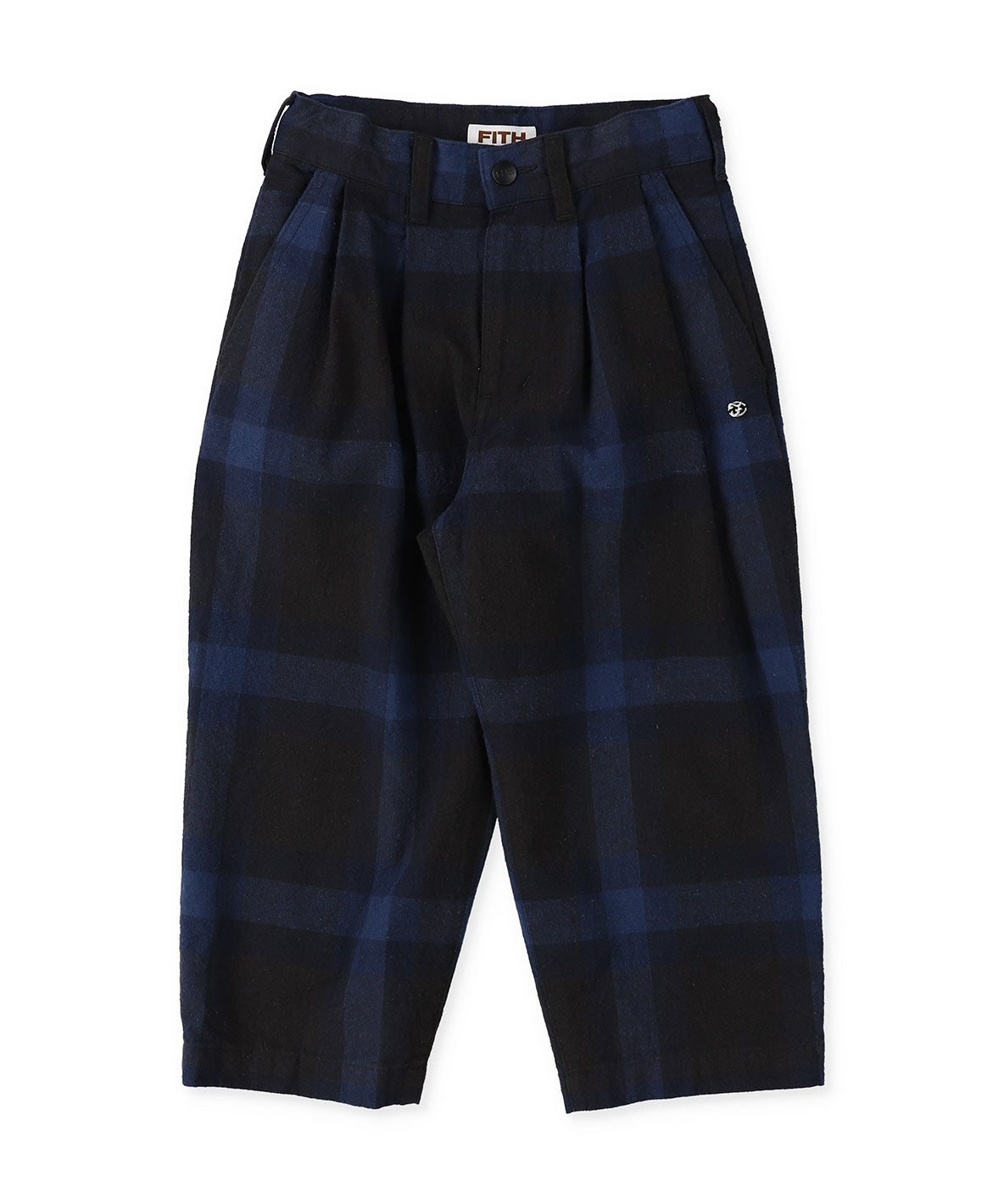 Cotton Nep Plaid Pants