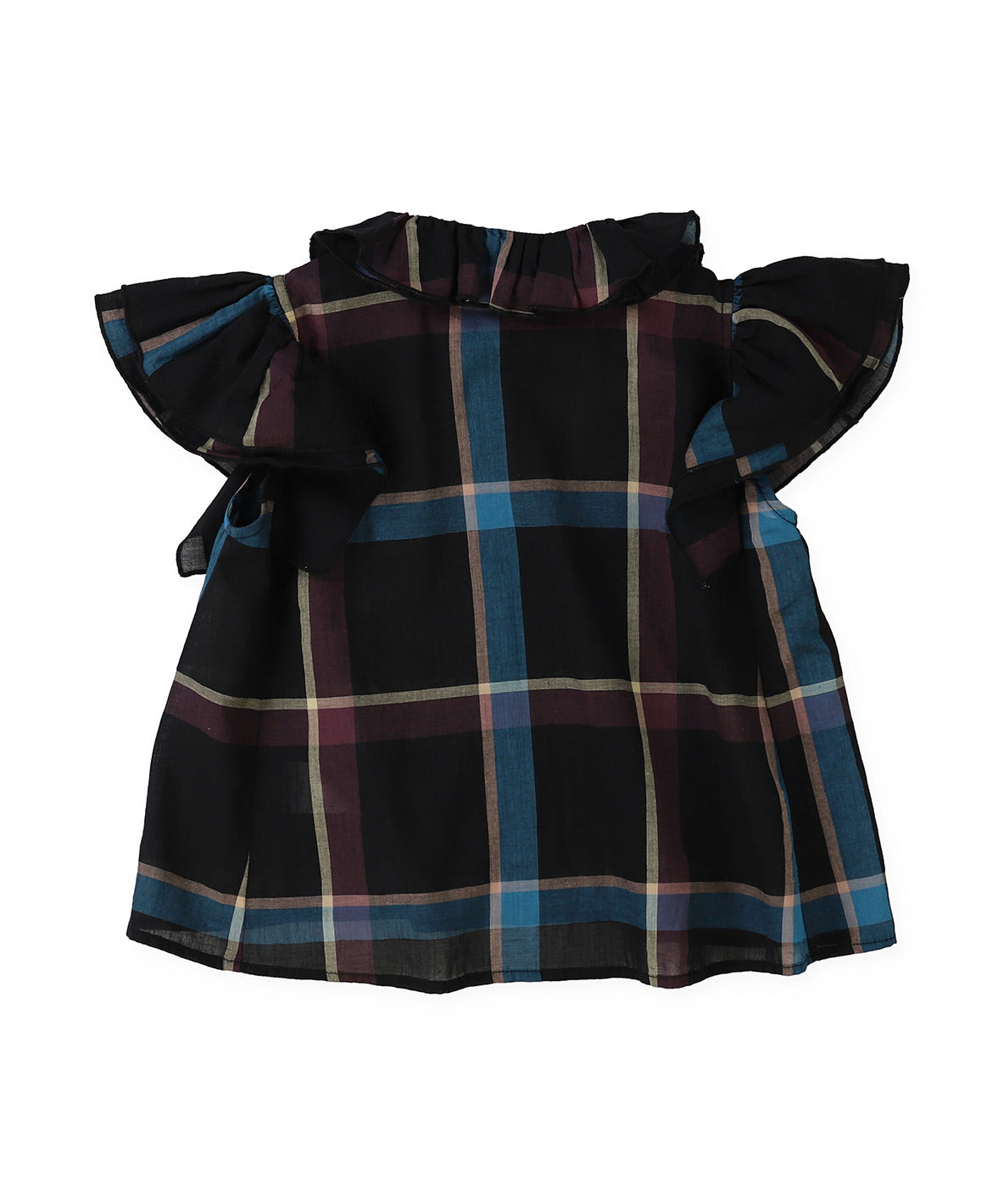 Cotton Linen Ruffled Blouse