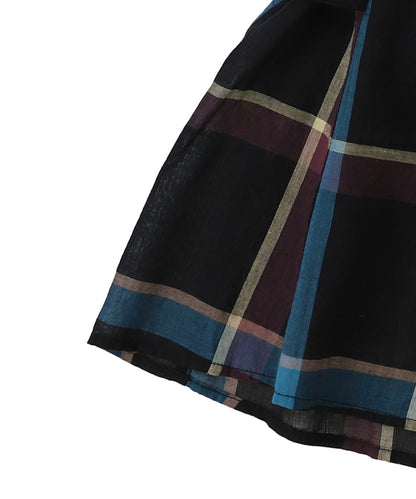 Cotton Linen Ruffled Blouse