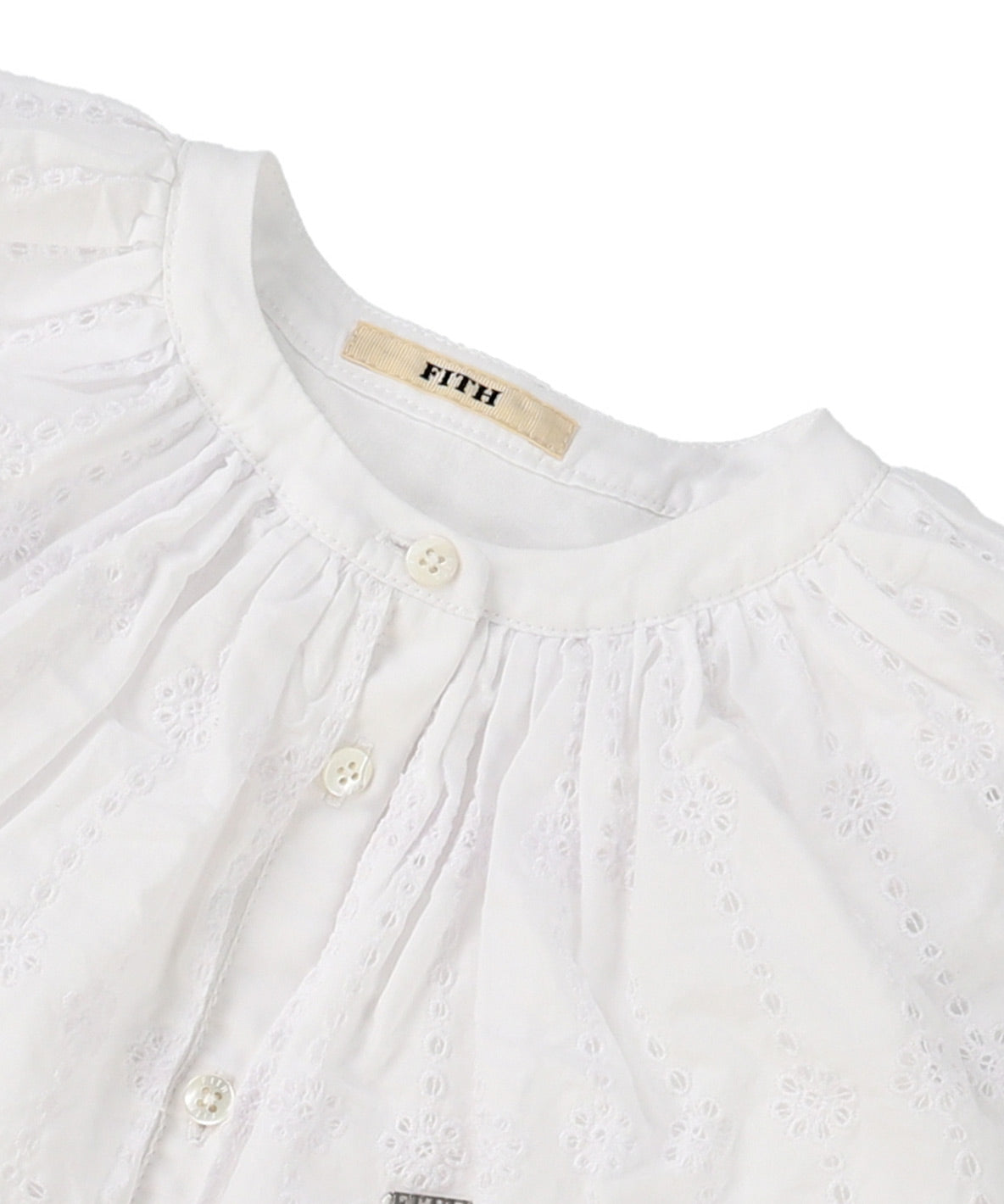 Scallopped Lace Tiered Blouse