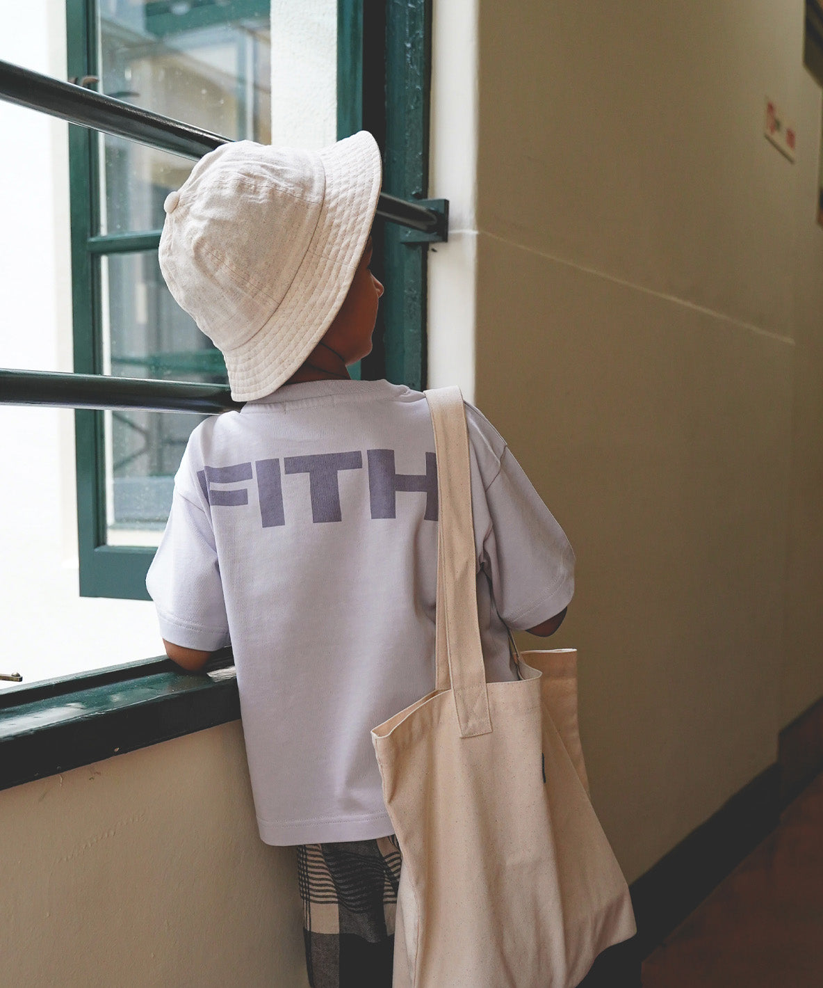 Smooth Cotton Jersey Back Logo Tee