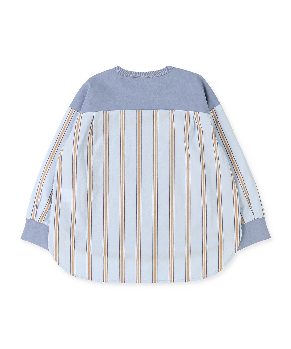 Smooth Cotton Jersey and Striped L/S Tee