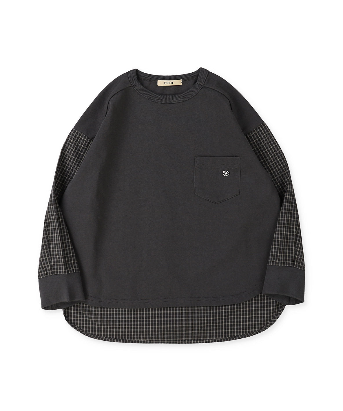 Smooth Cotton Jersey and Striped L/S Tee