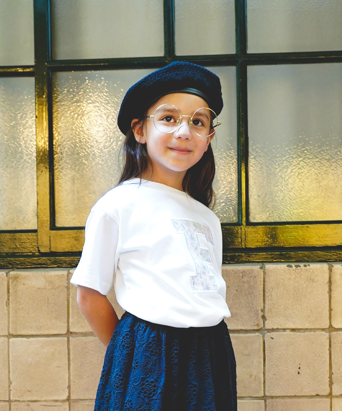 Smooth Cotton Jersey F Logo Tee