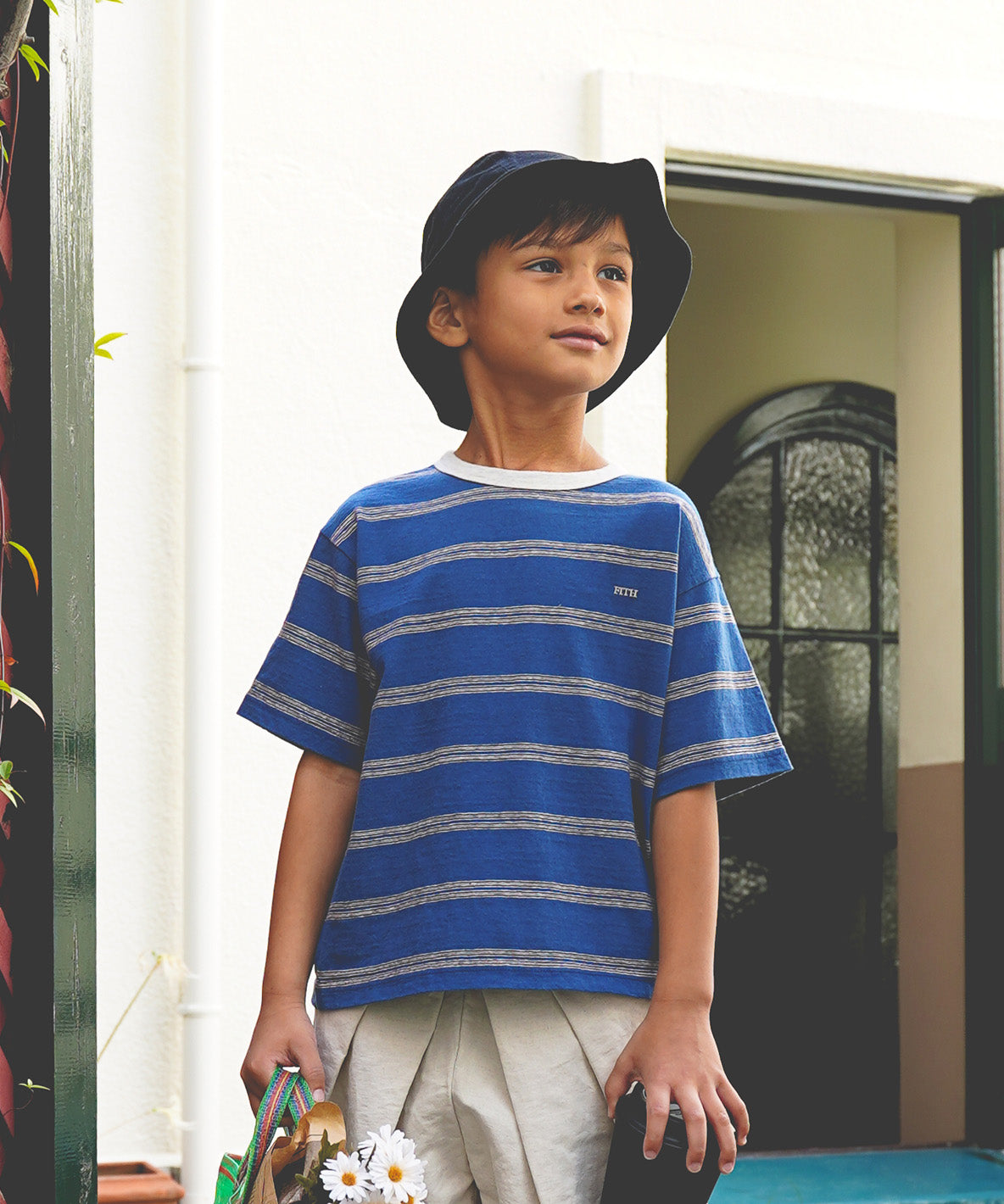 Recycled Cotton Striped Tee