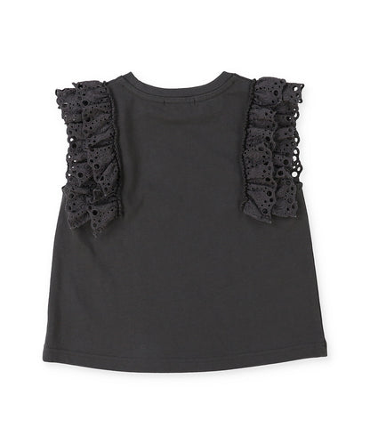 Smooth Cotton Jersey Lace Tee
