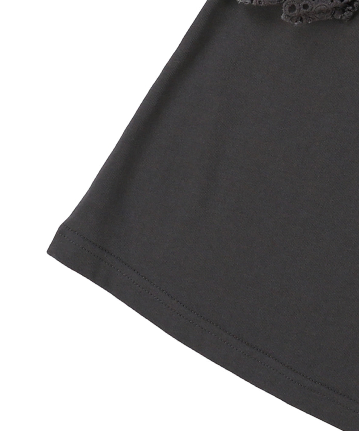 Smooth Cotton Jersey Lace Tee