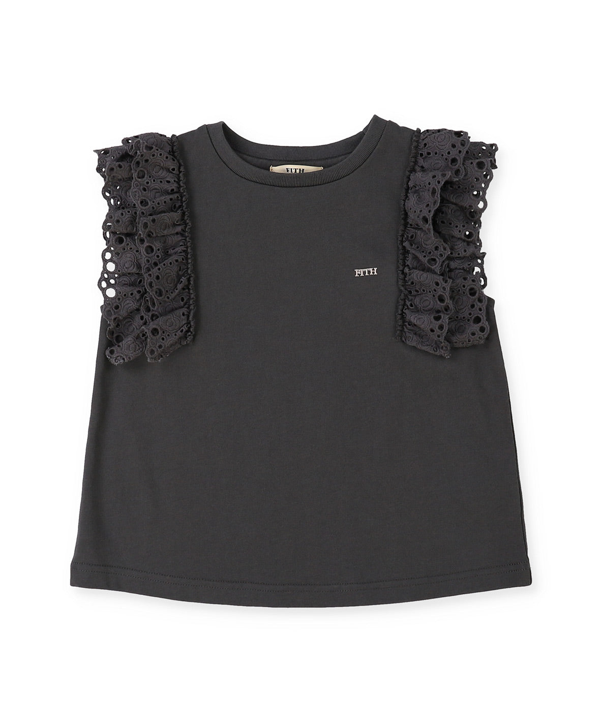 Smooth Cotton Jersey Lace Tee
