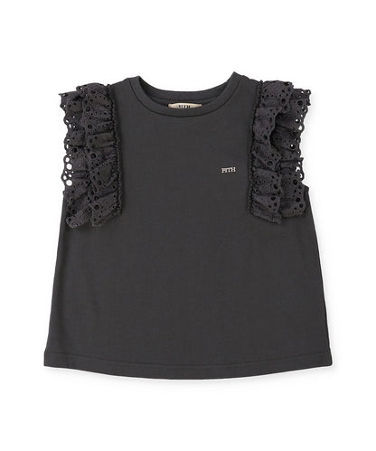 Smooth Cotton Jersey Lace Tee