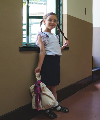 Smooth Cotton Jersey Lace Tee