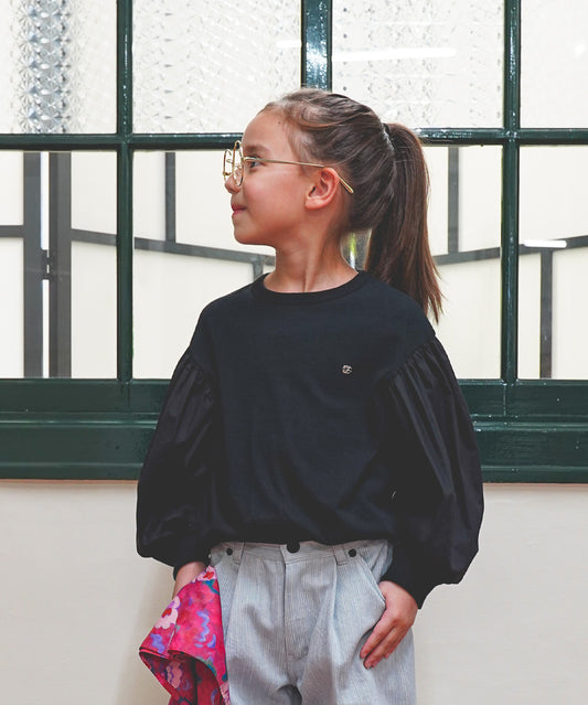 Ballooned Sleeve L/S Pullover