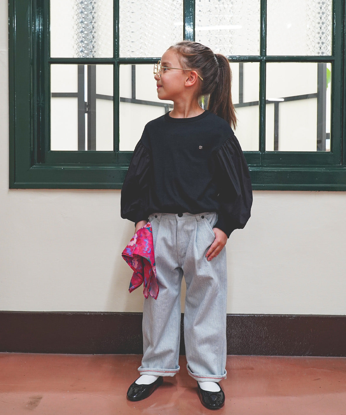Ballooned Sleeve L/S Pullover