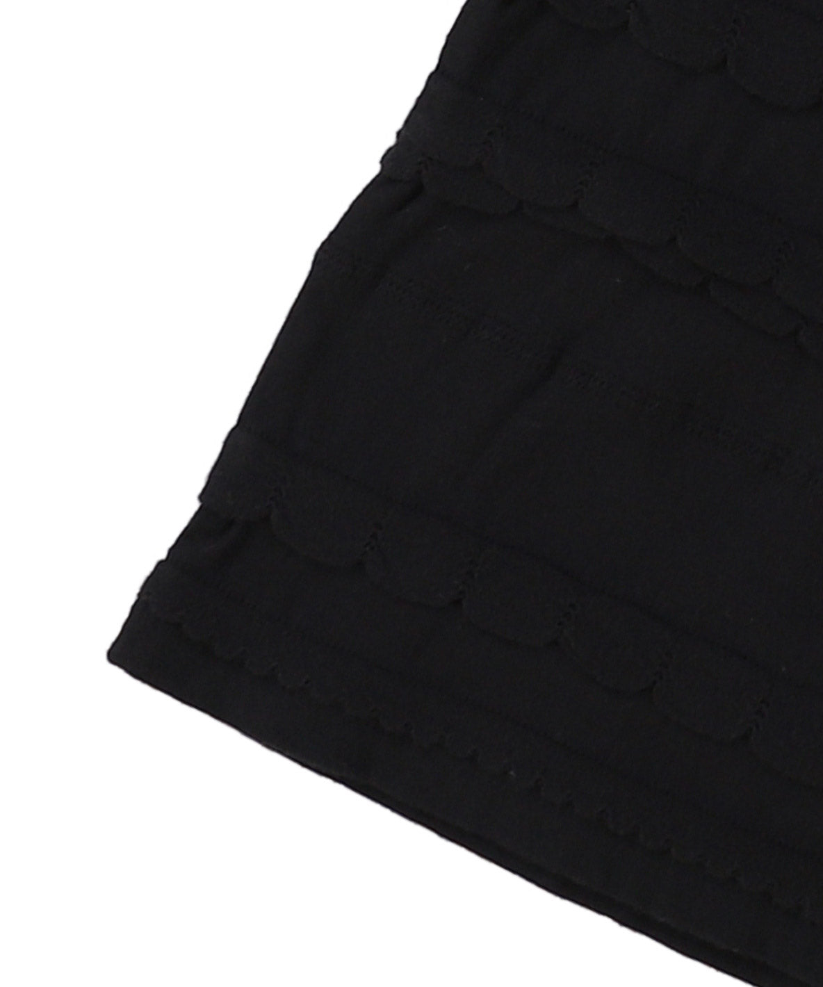 Scalloped Jacquard L/S Tee