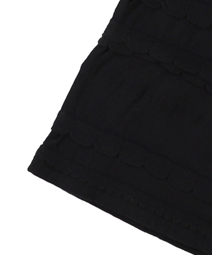 Scalloped Jacquard L/S Tee