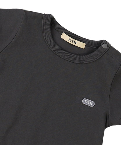 Baby Smooth Cotton Jersey Back Logo Rompers