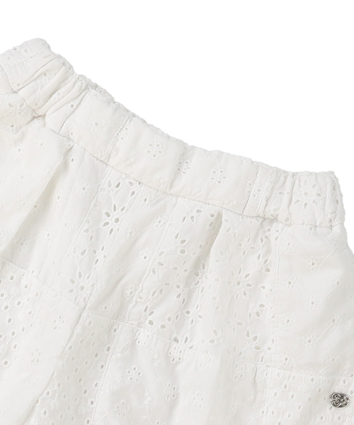 Embroidered Patchwork Shorts