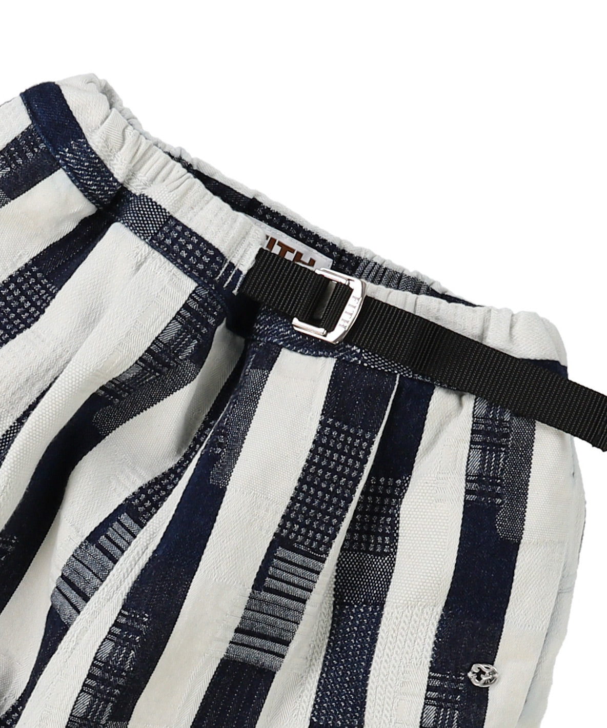 Striped Patchwork Shorts