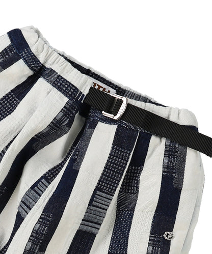 Striped Patchwork Shorts
