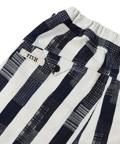 Striped Patchwork Shorts