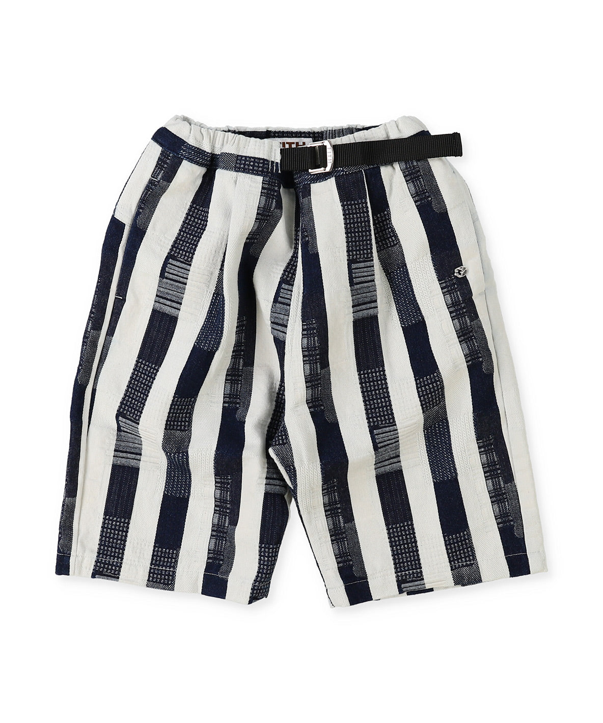 Striped Patchwork Shorts