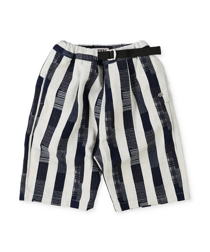 Striped Patchwork Shorts
