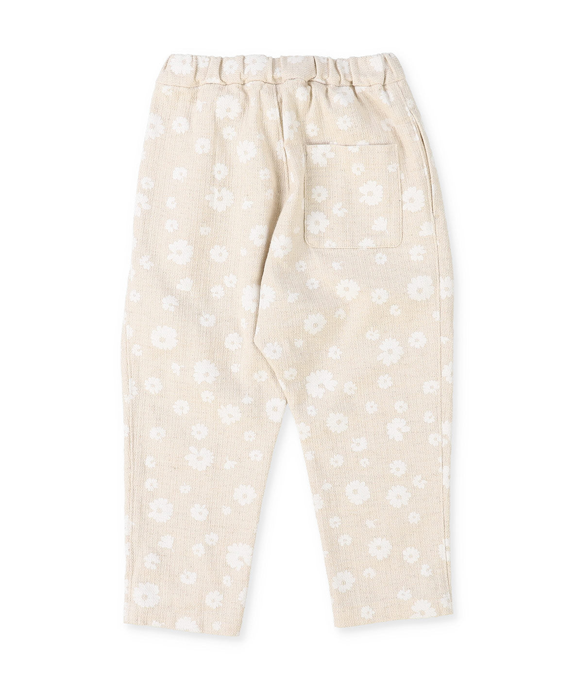 Floral Cotton Linen Long Pants