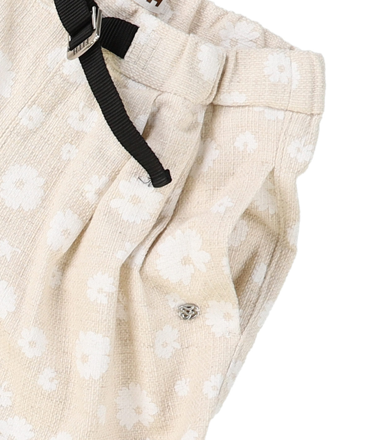 Floral Cotton Linen Long Pants